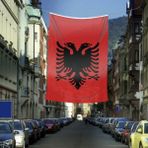 Asilmeydan Arnavutluk Bayrağı - Flama - 400X600 cm Raşel Kumaş - Bayrak - Renkli