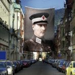Asilmeydan Askeri Üniformalı Gazi Mustafa Kemal Atatürk - Portre Cephe Poster Bayrak -4x6 Metre - Renkli