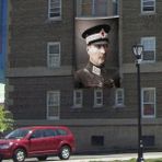 Asilmeydan Askeri Üniformalı Gazi Mustafa Kemal Atatürk - Poster Cephe Bayrak - 300X450CM - Renkli