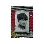 Asilmeydan Ay Yıldız Sivil Mustafa Kemal Atatürk Poster Cephe Bayrak 4 x 6 Metre