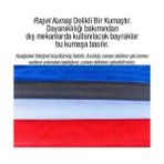 Asilmeydan Ay Yıldız -Türkiye Bayrağı - Bayrak - 200X300 cm Raşel Kumaş - Renkli