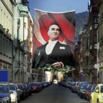 Asilmeydan Ay Yıldızlı Sivil Mustafa Kemal Atatürk Poster Dış Cephe Bayrak -400X600CM -4X6METRE - Renkli