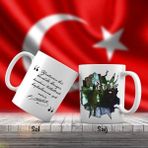Asilmeydan Baş Öğretmen -Mustafa Kemal Atatürk - Harf Tablosu - Atatürk'ün Sözleri -Kupa Bardak