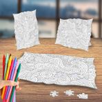 Asilmeydan Dalgalı Mandala Büyüklere Boyama Antistress Puzzle Tablo Yapboz