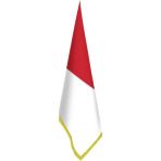 Asilmeydan Endonezya Bayrak - Ofis-Makam-Toplantı Odaları - Saçaklı Makam Bayrağı - Renkli