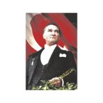 Asilmeydan Gazi Mustafa Kemal Atatürk 1x1.5 mt Bayrak Set 2-3'lü Poster ve Sticker