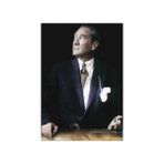 Asilmeydan Göğe Bakan Mustafa Kemal Atatürk Cephe Poster Bayrak 400 x 600 cm