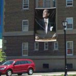 Asilmeydan Göğe Bakan Sivil Mustafa Kemal Atatürk Poster Dış Cephe Bayrak 300 x 450 cm