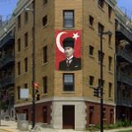 Asilmeydan Kalpaklı Gazi Mustafa Kemal Atatürk Ay Yıldız Türk Bayraklı Poster Tören Kutlama Cephe Bayrağı 2X3MT - Renkli