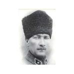 Asilmeydan Kalpaklı Gazi Mustafa Kemal Atatürk - Siyah Beyaz Portre Poster Cephe Bayrak -200X300CM -2X3METRE - Renkli
