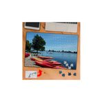 Asilmeydan Kırmızı Botlar Deniz Kıyı 240 Parça 27x40 cm Puzzle Yapboz Tablo
