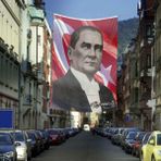 Asilmeydan Mustafa Kemal Atatürk Ay-Yıldız Poster Dış Cephe Bayrak- 4x6 Metre - Renkli