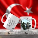 Asilmeydan Mustafa Kemal Atatürk Milli Savunma - Atatürk'ün Sözleri -Kupa Bardak
