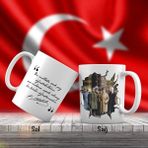 Asilmeydan Mustafa Kemal Atatürk ve Silah Arkadaşları - Atatürk'ün Sözleri -Kupa Bardak
