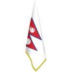 Asilmeydan Nepal Bayrağı - Ofis-Makam-Toplantı Odaları - Saçaklı Makam Bayrağı - Renkli