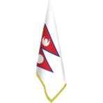 Asilmeydan Nepal Bayrağı - Ofis-Makam-Toplantı Odaları - Saçaklı Makam Bayrağı