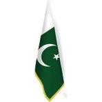 Asilmeydan Pakistan Bayrağı - Ofis-Makam-Toplantı Odaları - Saçaklı Makam Bayrağı