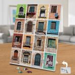 Asilmeydan Renkli Evlerin Pencere Kolajı 240 Parça Puzzle Yapboz Tablo