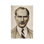 Asilmeydan Sivil Gazi Mustafa Kemal Atatürk Portre Takım Elbiseli Modern Atatürk Poster Bayrak 100 x 150 cm