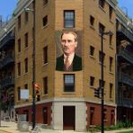 Asilmeydan Sivil Mustafa Kemal Atatürk Cephe Poster Bayrağı -200X300CM - 2 x 3 Metre - Renkli