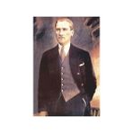 Asilmeydan Takım Elbiseli Gazi Mustafa Kemal Atatürk Sivil Poster Bayrak 100X150 cm