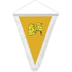 Asilmeydan Uygur Kağanlığı Devleti- 17 Eski Türk Devleti Bayrağı - Saten Hatıra Üçgen Flama Bayrak - Renkli