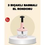 Asiltech Basmalı Manuel Rondo Hızlı ve Zahmetsiz Doğrama - Çok Renkli
