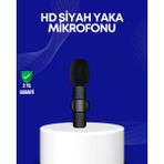Asiltech Lightning Girişli 2’li Kablosuz Yaka Mikrofonu Çift Kişilik Kayıt