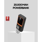 Asiltech Powerbank 20000 Mah Dijital Ekranlı ve Çok Kablolu Hızlı Şarj Cihazı