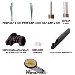 Asimeto 0.8 mm X0.01 Salgı Komparatör Saati Komple Set