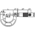 Asimeto AS-101 275-300 mm 0.01 mm Ölçek Dış Çap Mikrometresi