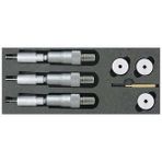 Asimeto AS-209 50-63 mm 62-75 mm 75-88 mm ve 87-100 mm Üç Nokta Temaslı Mekanik İç Çap Mikrometre Seti