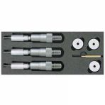 Asimeto AS-209 6-8 mm 8-10 mm ve 10-12 mm Üç Nokta Temaslı Mekanik İç Çap Mikrometre Seti