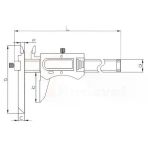Asimeto AS-317 0-300 mm Ayarlanabilir Çeneli Dijital Kumpas