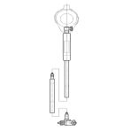 Asimeto AS-480022 160-250/250-400 250 mm Silindir Komparatörü Uzatma Çubuğu