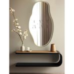 Asimetrik 75x40 Cm Konsol Aynası, Dresuar Aynası, Tuvalet Aynası, Holl Aynası, Banyo Aynası 75 X 40 Gold