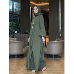Asimetrik Kesim Tunik & Pantolon - 00410-Haki - Standart