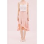 Asimetrik Krep Etek Pudra Y2115112_055 - 40