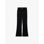 Asimetrik Yüksek Bel Slim Fit İspanyol Paça Spor Tayt