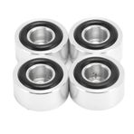 Asixxsix Hoparlör Yalıtım Ayakları, Alüminyum Alaşımlı Stand Ses Yalıtım Pedleri, Ses Için Titreşim Önleyici Ayaklar, Hoparlörler, Subwoofer'lar, Kaymaz Lastik Halkalı CD DVD Oynatıcılar