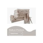 AŞİYAN Çizgili Balkon Perdesi Kalın Kumaş