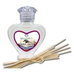 Aşk-I Sermest Toptan Çikolata&Coconut Aromalı Bambu Çubuklu Oda Kokusu Reed Diffuser Ortam Kokusu Parfüm, Kalp Şişe, 60 Ml, 3 Adet