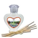 Aşk-I Sermest Toptan Firdevs Cennet Çiçek Aromalı Bambu Çubuklu Oda Kokusu Reed Diffuser Ortam Kokusu Parfüm, Kalp Şişe, 60 Ml, 5 Adet
