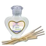 Aşk-I Sermest Toptan Gioo Armantii Çiçek Aromalı Bambu Çubuklu Oda Kokusu Reed Diffuser Ortam Kokusu Parfüm, Kalp Şişe, 60 Ml, 10 Adet