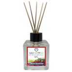 Aşk-I Sermest Toptan Gül Aromalı Bambu Çubuklu Oda Kokusu Reed Diffuser Ortam Kokusu Parfüm, Küp Şişe, 120 Ml, 10 Adet