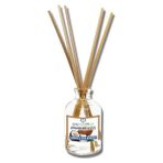 Aşk-I Sermest Toptan Hindistan Cevizi Aromalı Bambu Çubuklu Oda Kokusu Reed Diffuser Ortam Kokusu Parfüm, Oval Şişe, 50 Ml , 5 Adet