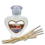 Aşk-I Sermest Toptan Mango&Kavun Aromalı Bambu Çubuklu Oda Kokusu Reed Diffuser Ortam Kokusu Parfüm, Kalp Şişe, 60 Ml, 5 Adet