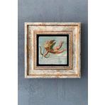 Aşk Meleği Çerçeveli Taş Tablo 20x20 cm-Wall Decor Oscar Stone Decor