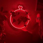 Aşk Neon Duvar Dekoru, Neon Dünya Haritası, Neon Duvar Tabelası, Dünya Haritası Neon Tabelası, Led Neon Işıklar, Neon tabela Duvar Dekoru, Seyahat İşareti (Uzaktan Kumandalı)