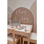 Aşk Toplarım Play All Day Bütün Gün Oyna Yazılı Çocuk Ve Bebek Odası Hediyelik Aksesuar - Duvar Dekoru